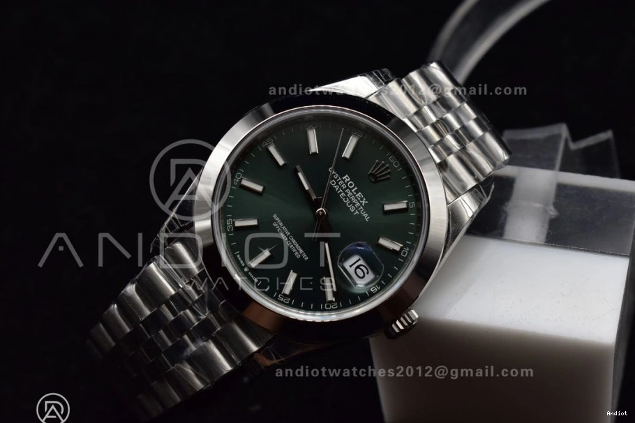 Snug Jubilee 126300 VSF VS Bracelet Dial 1:1 587 Edition SS On 904L 41 Green DateJust Best 0730